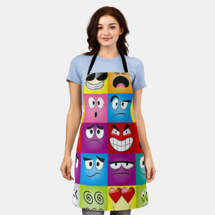 Moods and Emoticons Apron