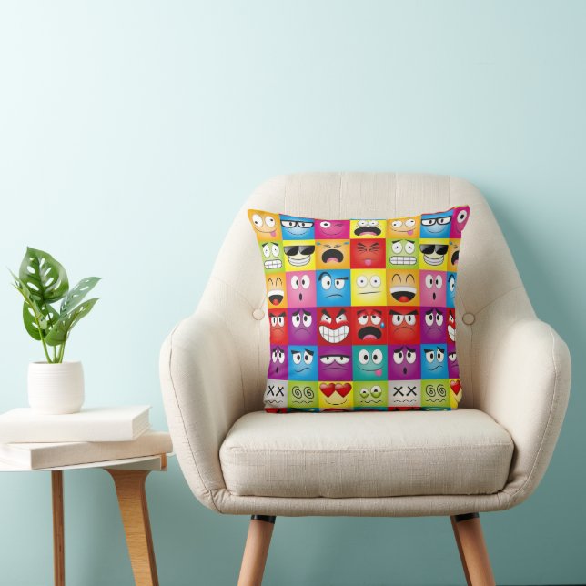 Moods and Emoticons Cushion (Chair)
