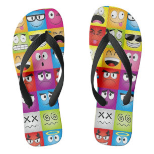 Moods and Emoticons Thongs