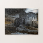 Moody Abandoned Ruins of Gothic Cathedral Jigsaw Puzzle<br><div class="desc">Stone ruins of gothic cathedral against moody,  stormy sky. Photographer: Rajesh Misra.</div>