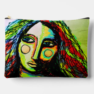 Moody Abstract Digital Painting Accessory Pouch