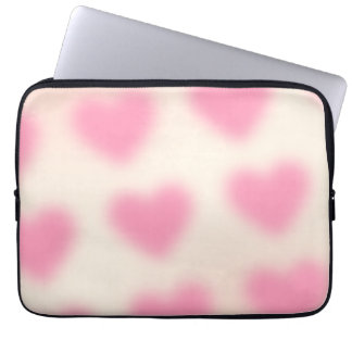 Moody Aesthetic Pink Heart  Laptop Sleeve