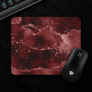 Moody Agate   Henna Blood Red Garnet Jewel Tone Mouse Pad