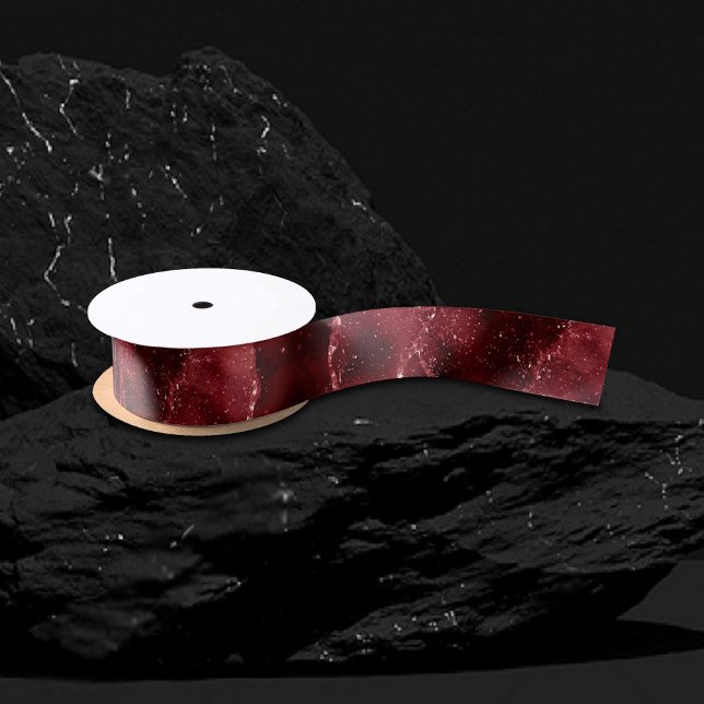 Moody Agate | Henna Blood Red Garnet Jewel Tone Satin Ribbon (Creator Uploaded)