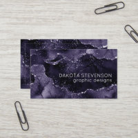 Moody Agate | Midnight Indigo Deep Purple Glam