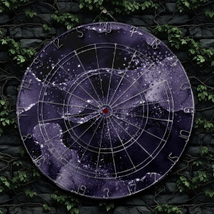 Moody Agate   Midnight Indigo Deep Purple Glam Dartboard