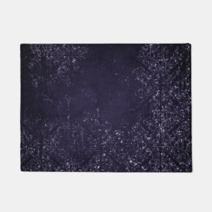 Moody Agate   Midnight Indigo Deep Purple Glam Doormat