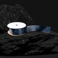 Moody Agate | Navy Denim Steel Blue Faux Glitter