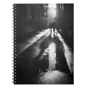 Moody Alley Shadows Reflection Notebook