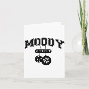 Moody And Uptight Merry And Xmas Bright Matching C Card