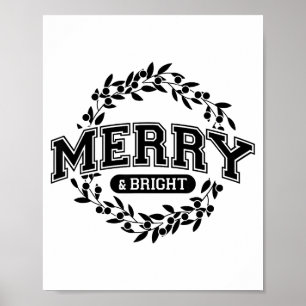Moody And Uptight Merry And Xmas Bright Matching C Poster