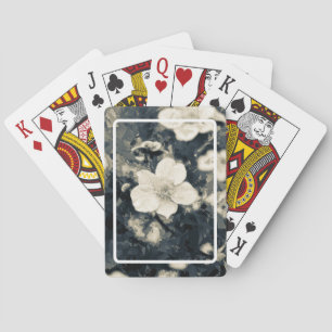 Moody Anemone Flower Botanical Art Playing Cards