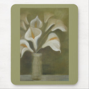 Moody Arum Calla's In A Vase Mouse Pad
