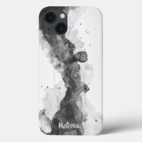 Moody black and white abstract masculine