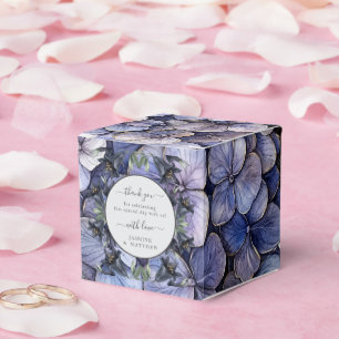 Moody Black Floral Classic Thank You Chic Wedding Favour Box