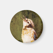 Moody Blue Jay Fine Art Magnet | Wildlife Decor