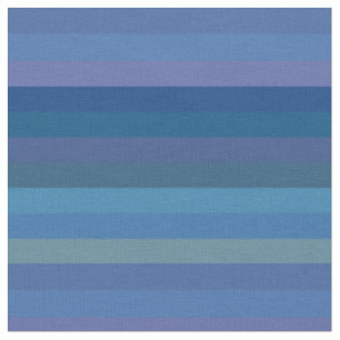Moody Blues & Mauve Horizon Stripes Fabric