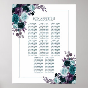 Moody Boho   Eggplant Purple 10 Top Seating Chart