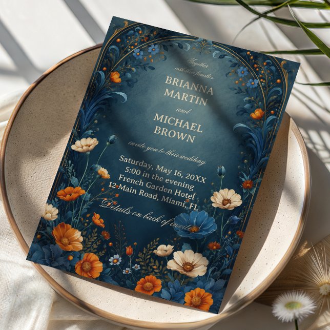 Moody Botanical Ornamental Invitation (Creator Uploaded)