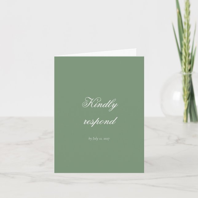 Moody Botanical RSVP / Response Card (Front)
