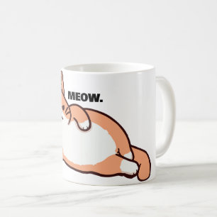 Moody Cat Meow Coffee Mug
