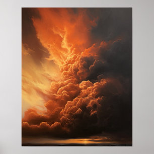 Moody Clouds Art Print Poster