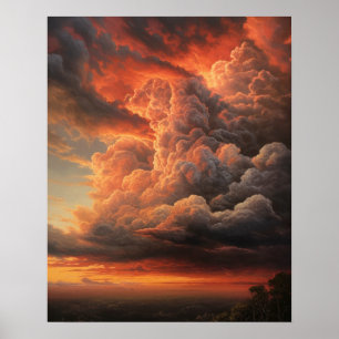 Moody Clouds Art Print Poster