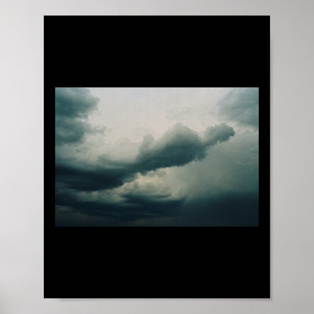 Moody Clouds Sky Sticker  Poster (Front)