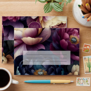 Moody Colourful Floral Envelope