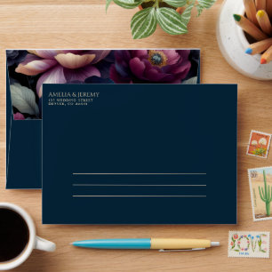 Moody Colourful Floral Envelope