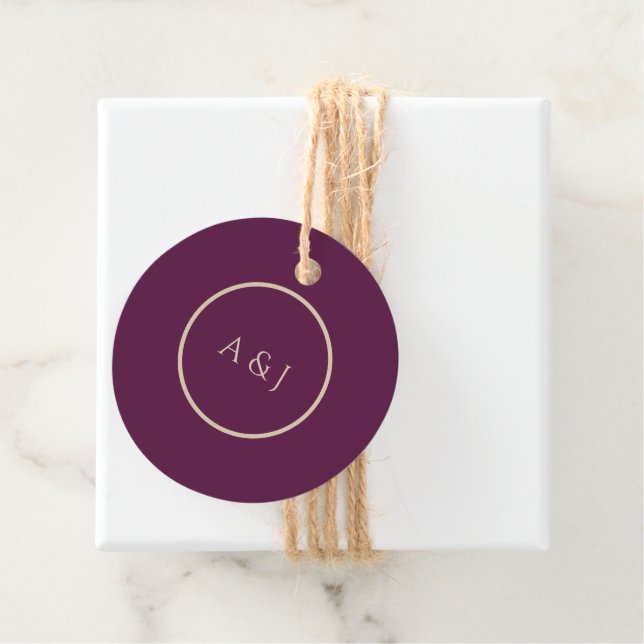Moody Colourful Floral Favour Tags (In Situ)