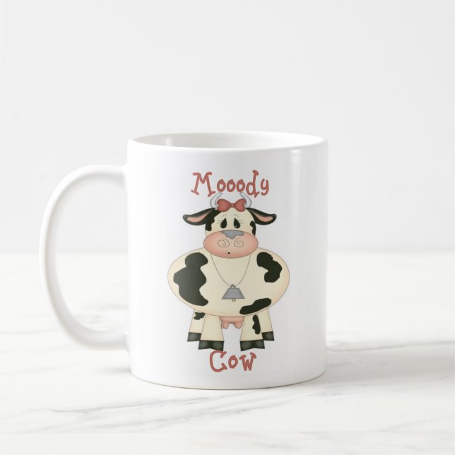 Moody Cow Coffee Mug (Left)