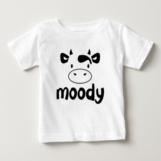"Moody Cow" Kids T-Shirt (Front)