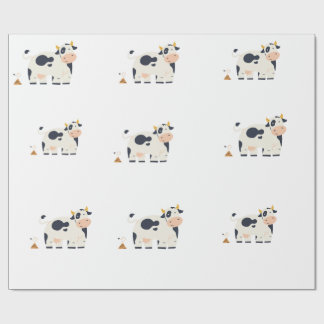 “Moody Cow” Wrapping Paper