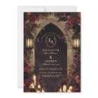 Moody Crimson Floral Wedding