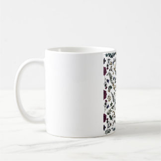 Moody Dark Academia Botanical Pattern Coffee Mug