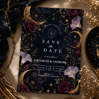 Moody Dark Celestial Wedding