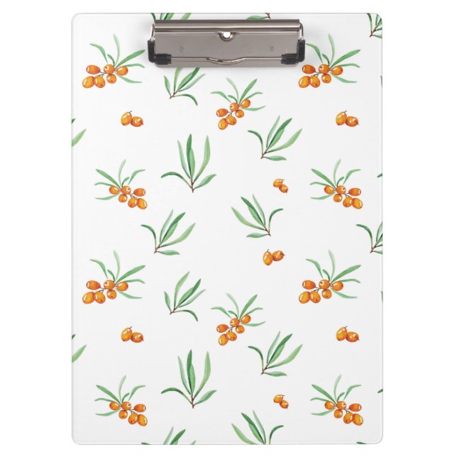 Moody Dark Victorian Botanical Floral Pattern Clipboard (Front)