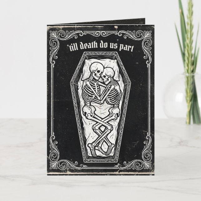 Moody Dark Victorian Gothic Romance Card (Front)