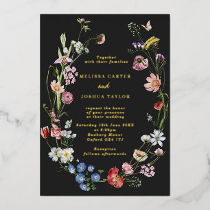 Moody Dutch Flowers & Butterflies Wedding Gold