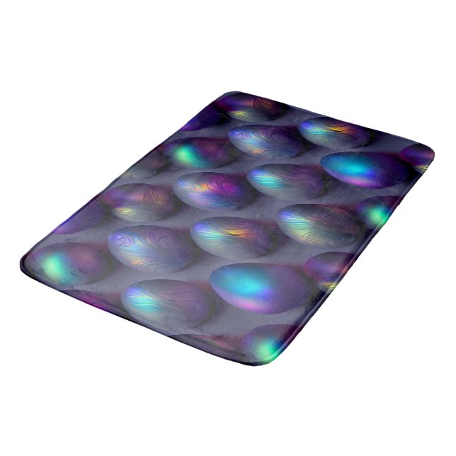 Moody Easter Eggs Bath Mat (Angled)