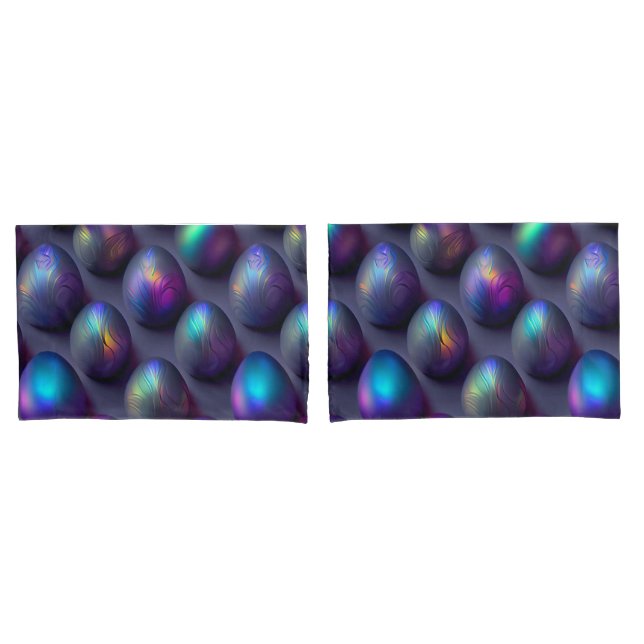 Moody Easter Eggs Pillowcase (Front-Set)