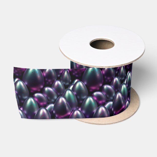 Moody Easter Eggs Satin Ribbon (Spool)