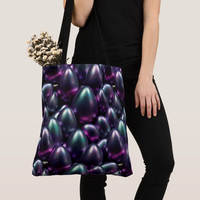Moody Easter Eggs Tote Bag (Close Up)