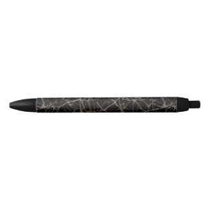 Moody Elegant Black Marble & Stone Texture Ink Pen