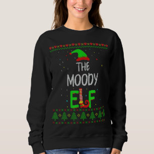 Moody Elf Family Matching Ugly Sweater Christmas P