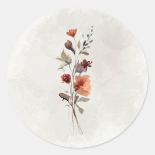 Moody Fall Floral Sprig Sticker