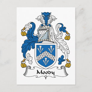 Moody Family Crest Postcard