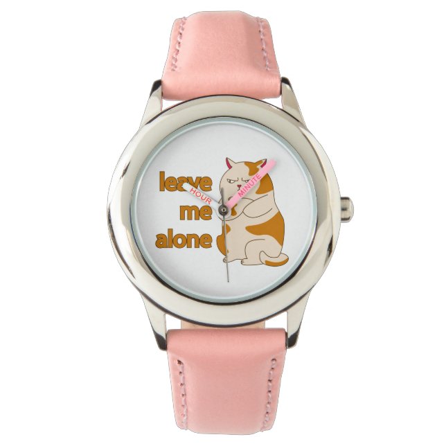 Moody fat cat leave me alone  watch (Front)