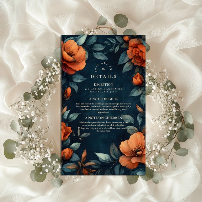 Moody Floral Gothic Enclosure Card (Creator Uploaded)